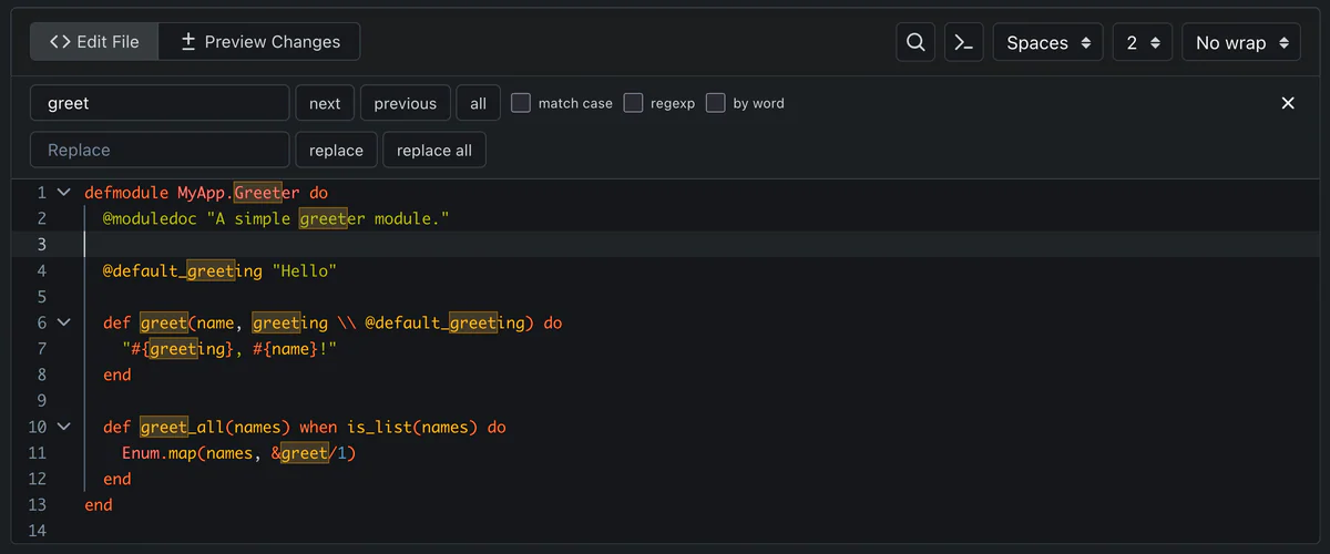 CodeMirror editor thay cho Monaco
