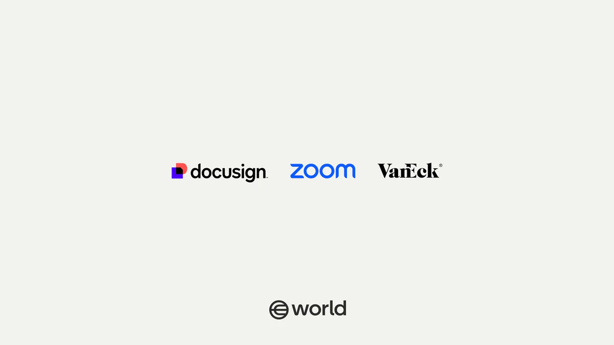Đối tác ra mắt cùng ngày: Docusign, Zoom, VanEck tích hợp World ID