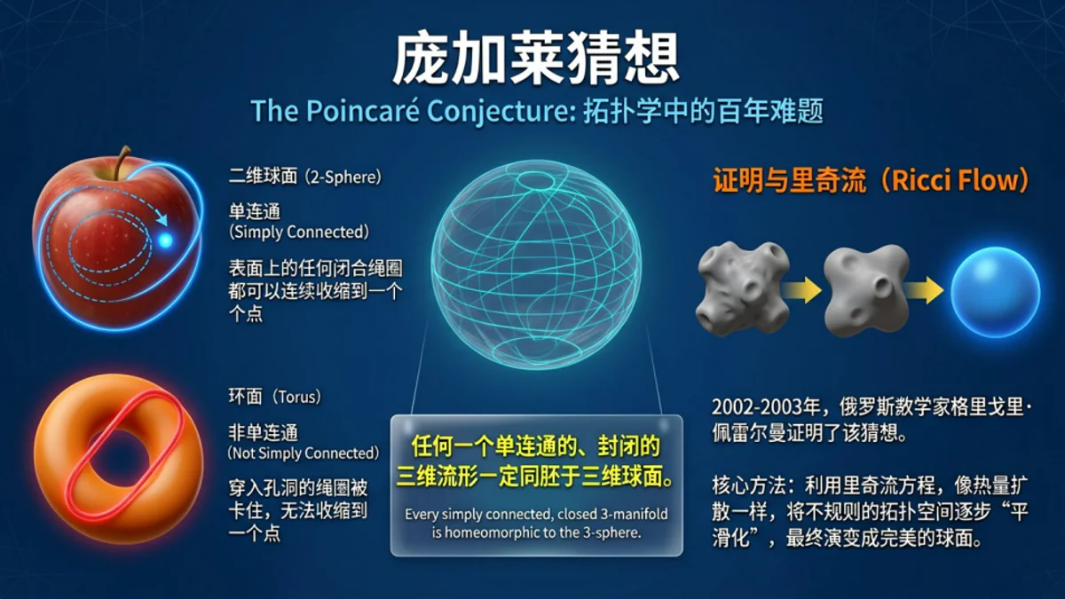 ERNIE-Image infographic showcase — render chữ dày đặc về Poincaré Conjecture
