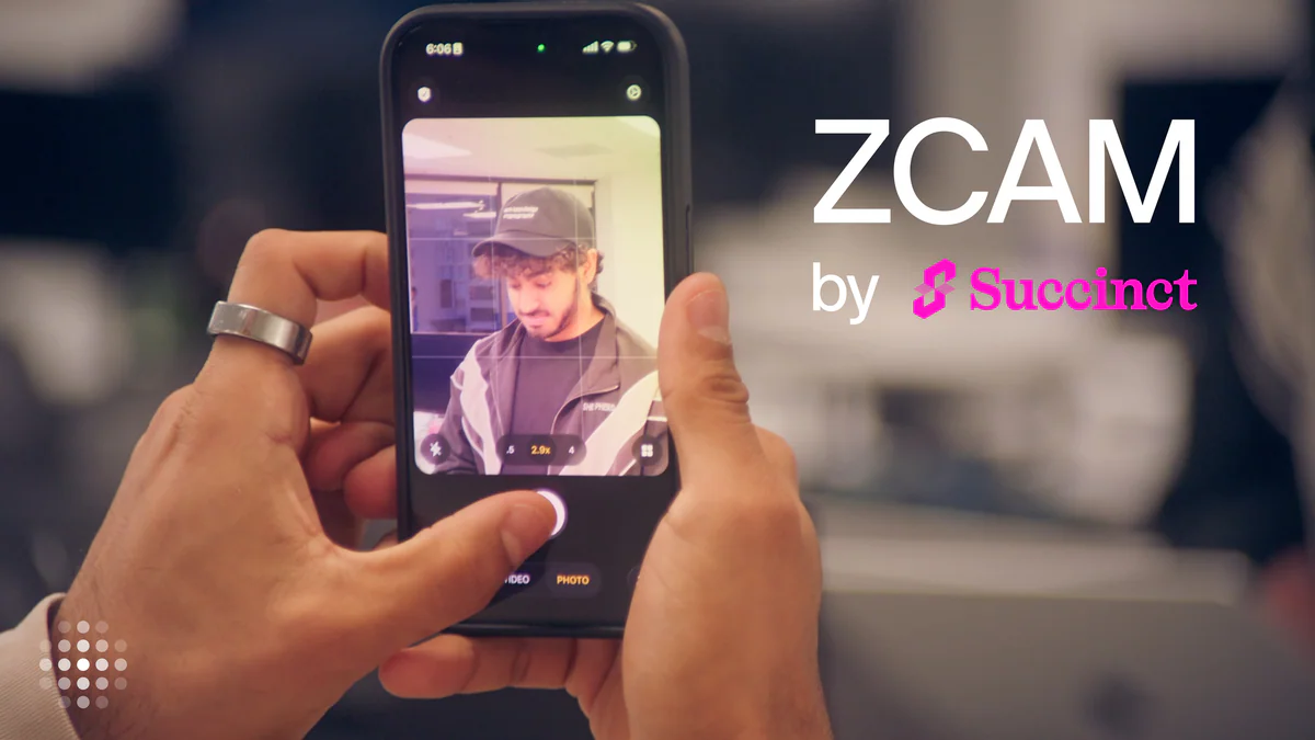 ZCAM by Succinct launch banner