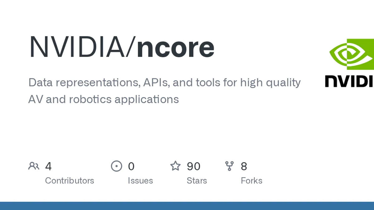NVIDIA/ncore GitHub repository preview