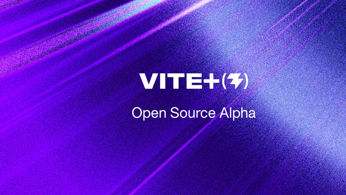 Vite+ Open Source Alpha announcement hero