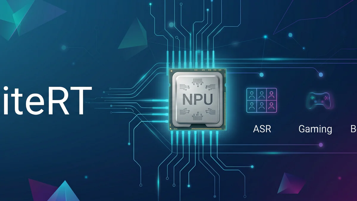 LiteRT NPU on-device AI: ASR, gaming, benchmarks, visual processing