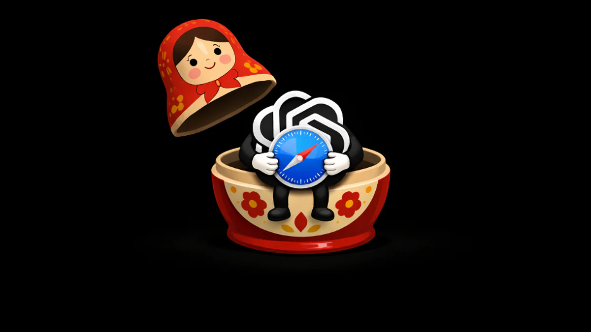 GPT-5.4 mở khoá exploit chain Safari — minh hoạ matryoshka và Safari compass