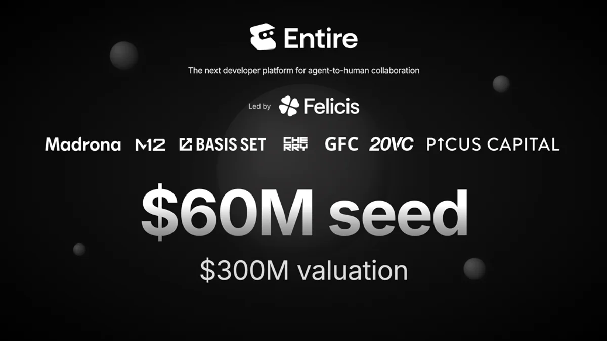 Entire công bố $60M seed round dẫn đầu bởi Felicis với định giá $300M