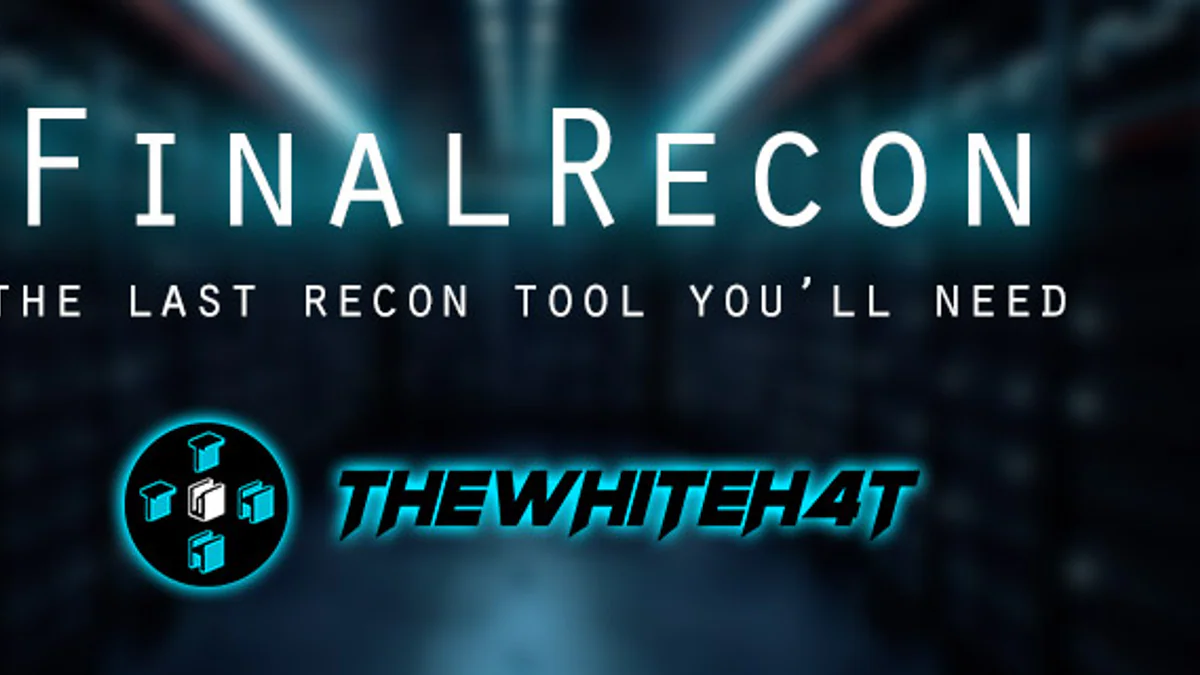 FinalRecon banner — The last recon tool you'll need