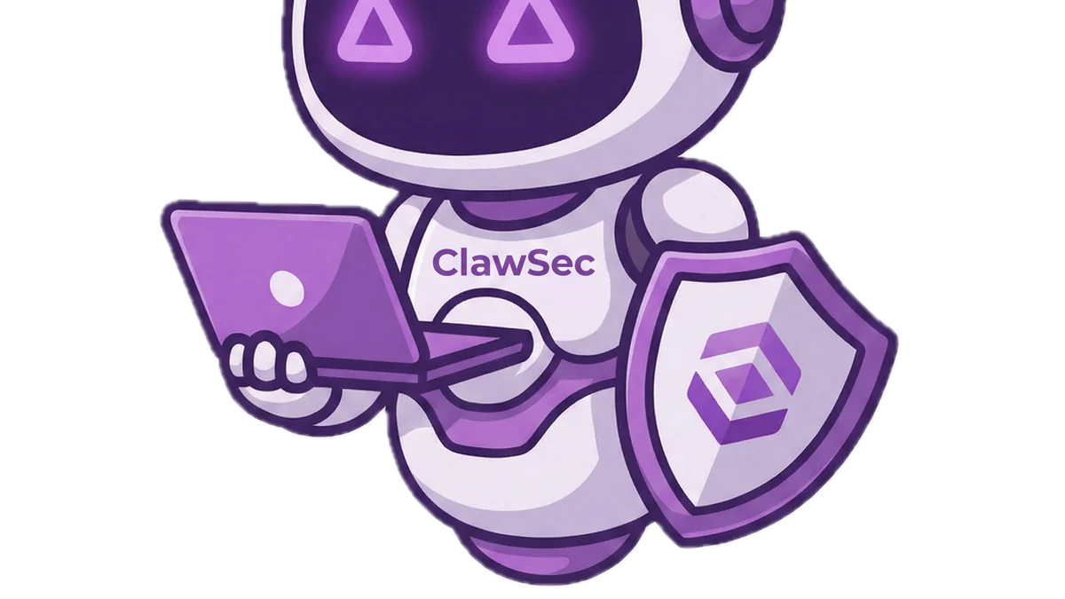 ClawSec mascot — security skill suite cho AI agent