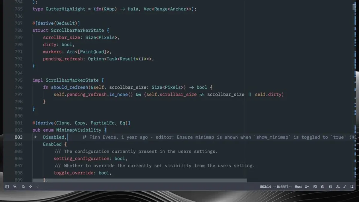 Zed editor - Helix mode amp jump feature demo