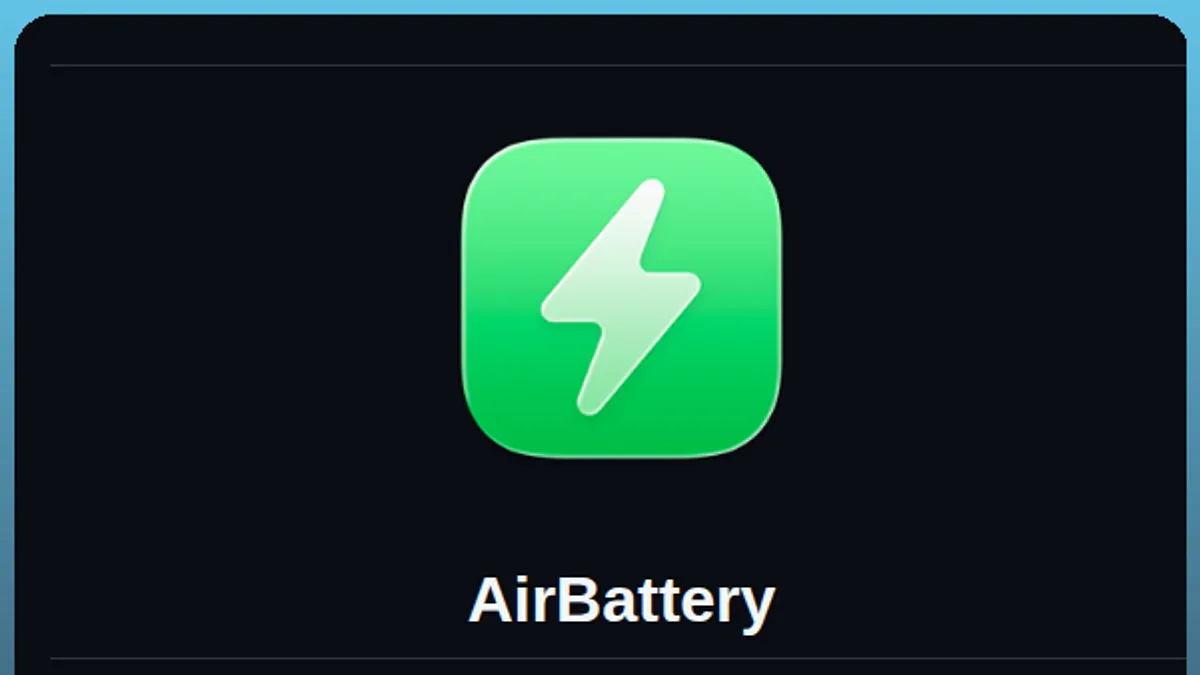 AirBattery hiển thị pin tất cả thiết bị Apple trên Mac
