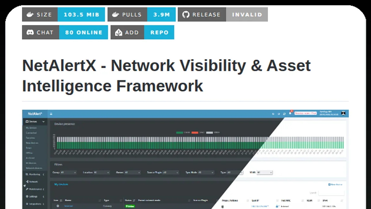 NetAlertX - Network Visibility & Asset Intelligence Framework