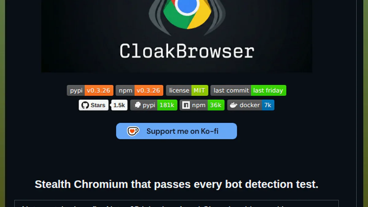 CloakBrowser - Stealth Chromium patch fingerprint tại C++ source level