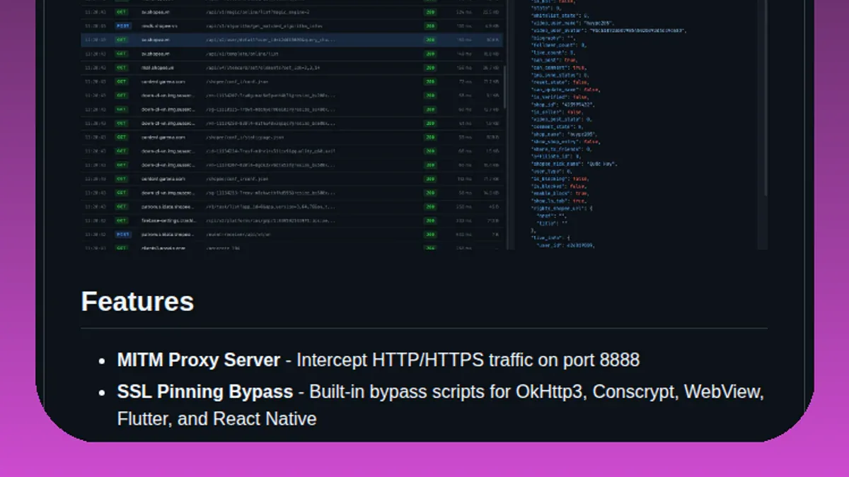 Trafexia - Mobile HTTPS traffic interceptor