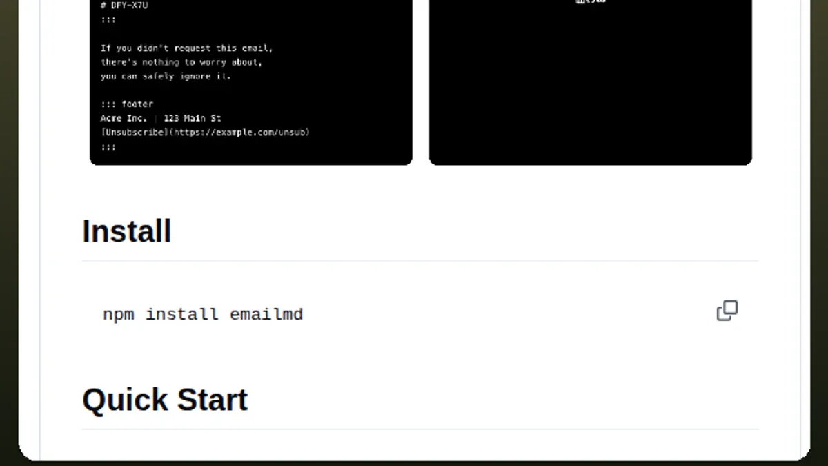 emailmd - Markdown to email-safe HTML demo