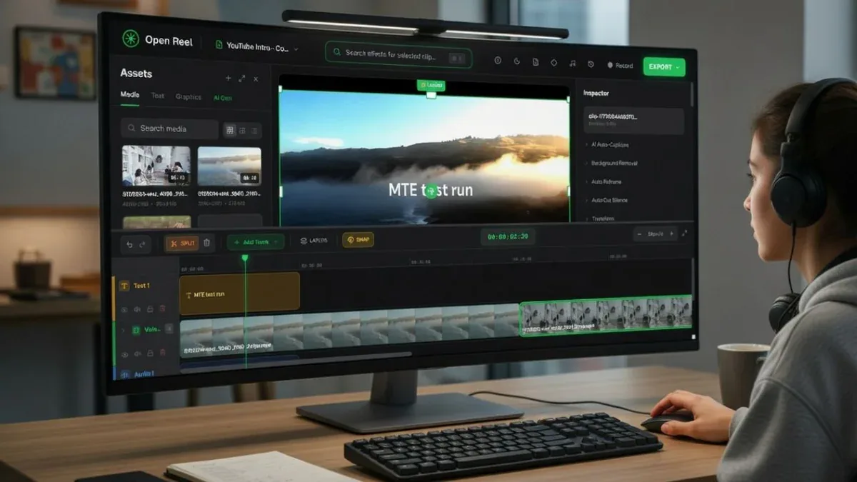 OpenReel Video - trình chỉnh sửa video trên trình duyệt