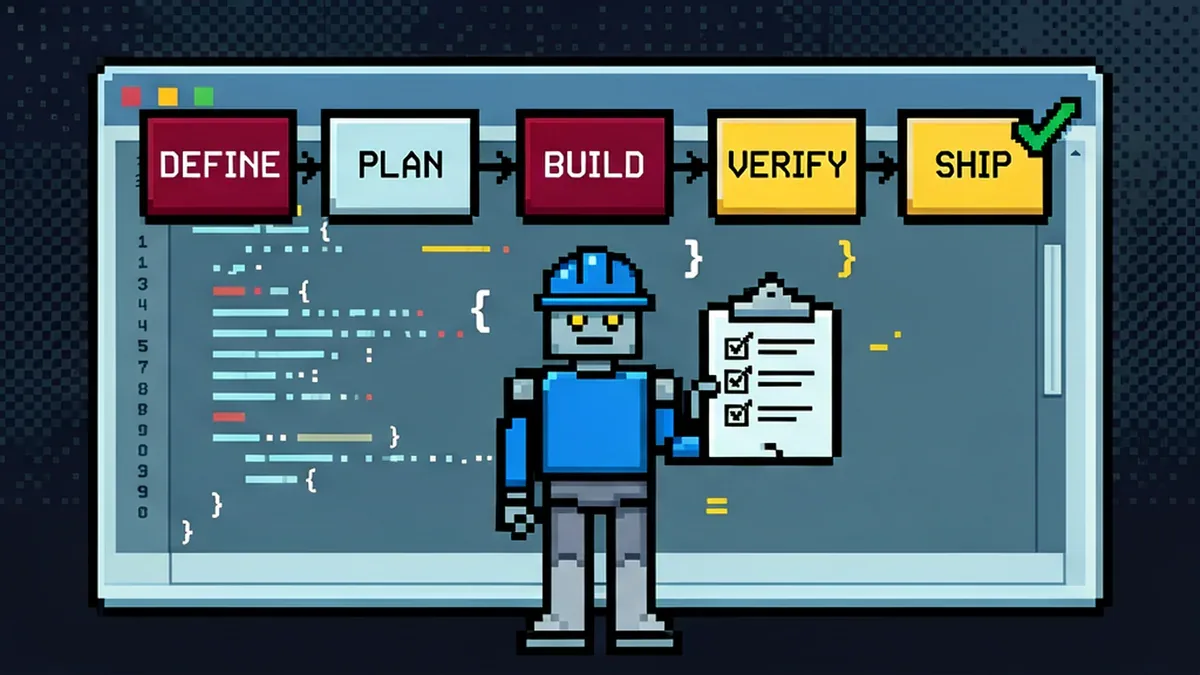 Agent Skills workflow pipeline: DEFINE PLAN BUILD VERIFY SHIP
