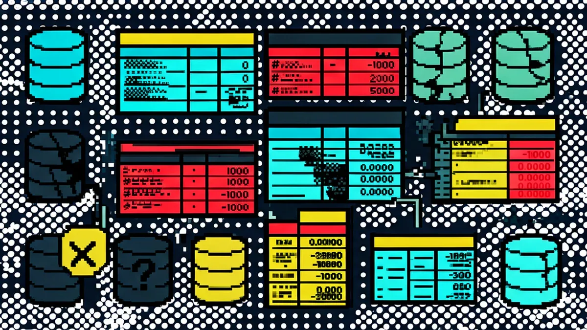 Dữ liệu lộn xộn - nhiều database rời rạc, spreadsheet mâu thuẫn