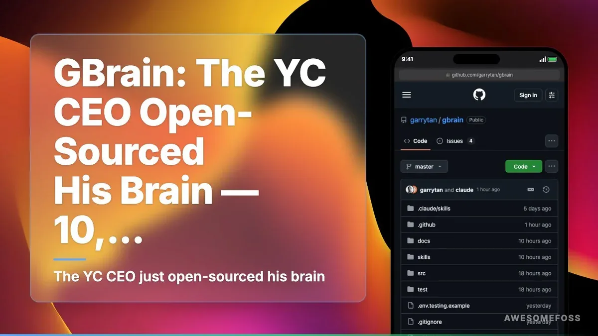 GBrain: The YC CEO Open-Sourced His Brain