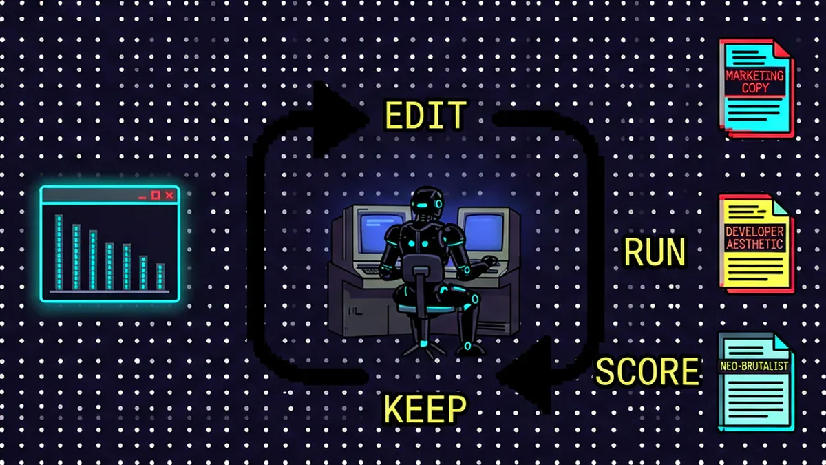 Vòng lặp AutoResearch: edit - run - score - keep