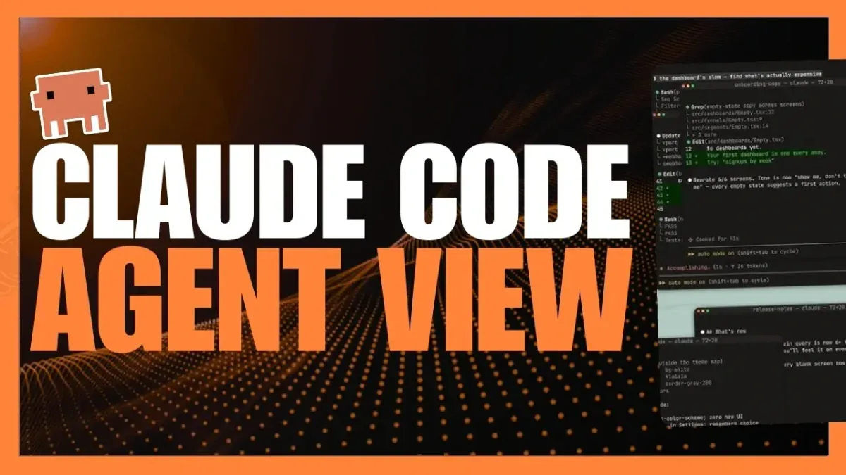Claude Code Agent View dashboard theo dõi nhiều session cùng lúc