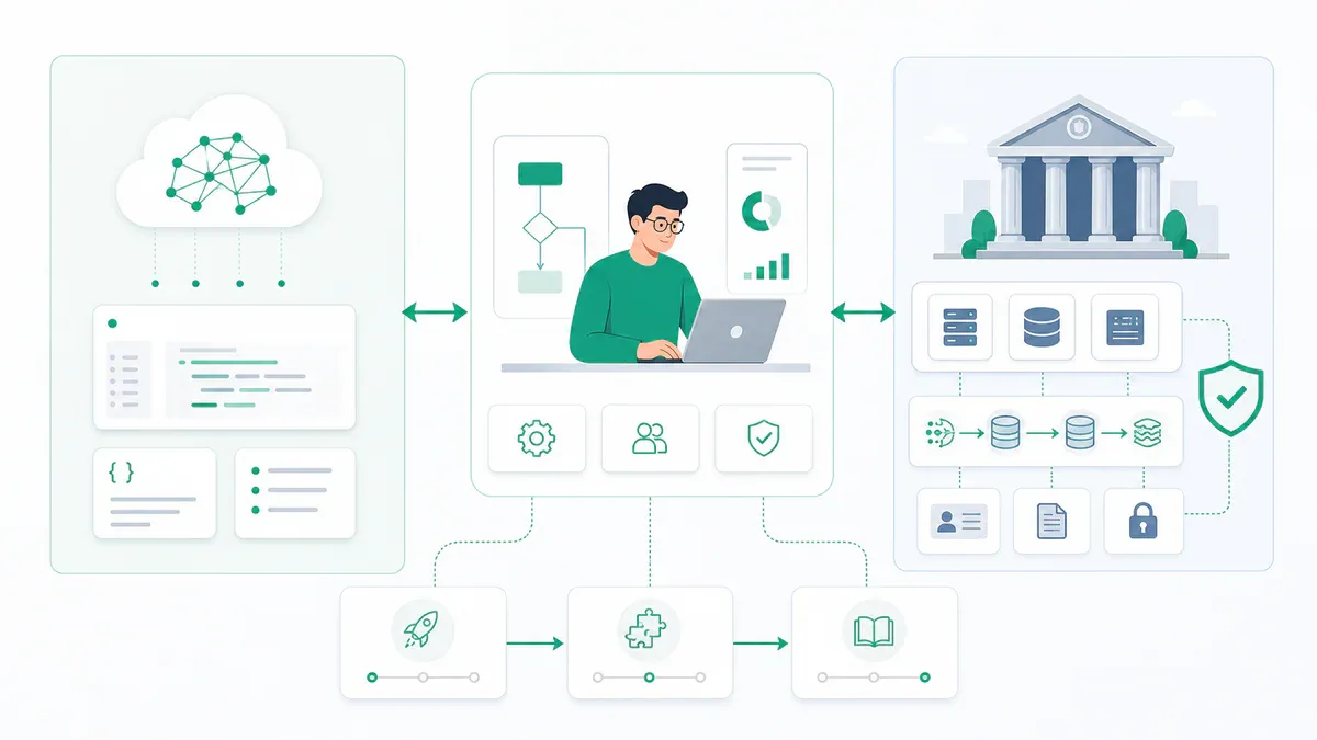Sơ đồ FDE cầu nối AI Lab và Enterprise