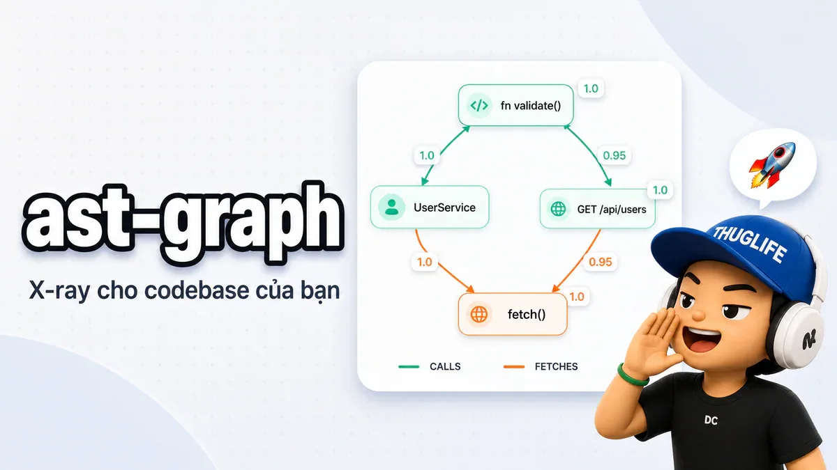 ast-graph: X-ray codebase bằng đồ thị cấu trúc cho AI agent - devlog