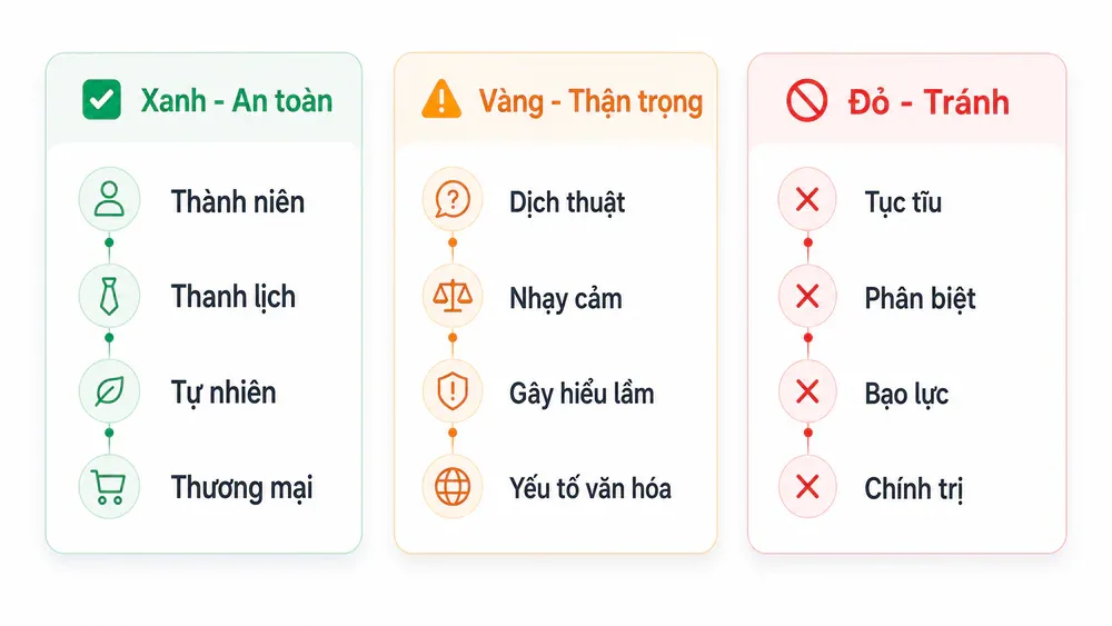 Phân loại từ Xanh/Vàng/Đỏ trong prompt GPT Image 2