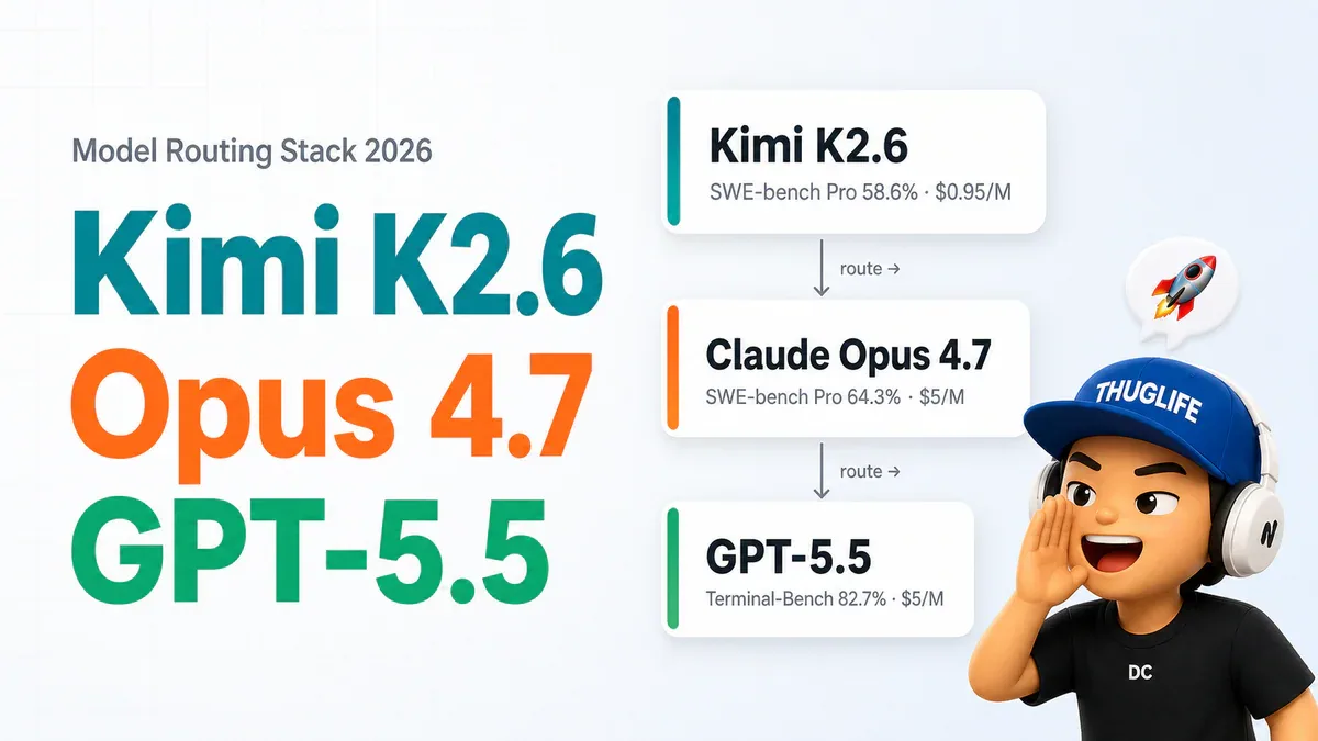 Kimi K2.6 + Opus 4.7 + GPT-5.5: Bộ ba cheat code AI của tháng 4/2026 ...