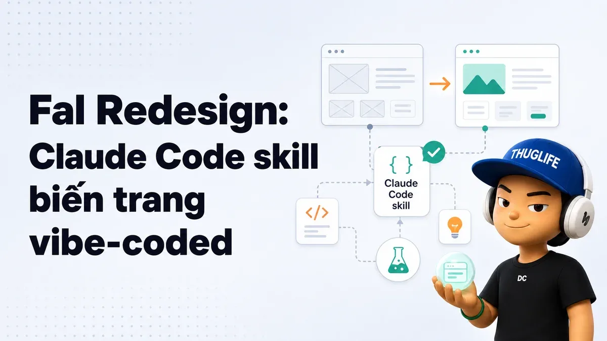 Fal Redesign: Claude Code skill biến trang vibe-coded thành thiết kế ...