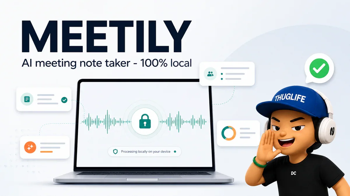Meetily AI meeting note taker 100 phần trăm local