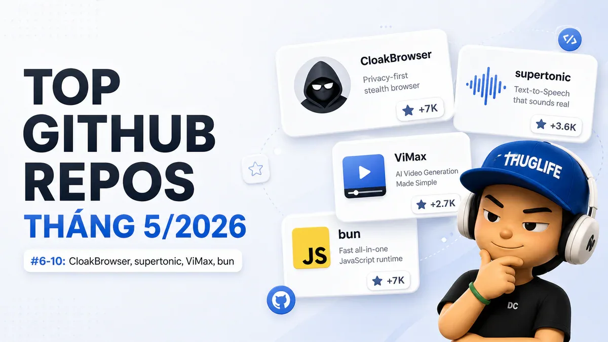 10 GitHub Repo Tăng Trưởng Nhanh Nhất Tuần 23/5/2026 - P2: On-Device AI ...