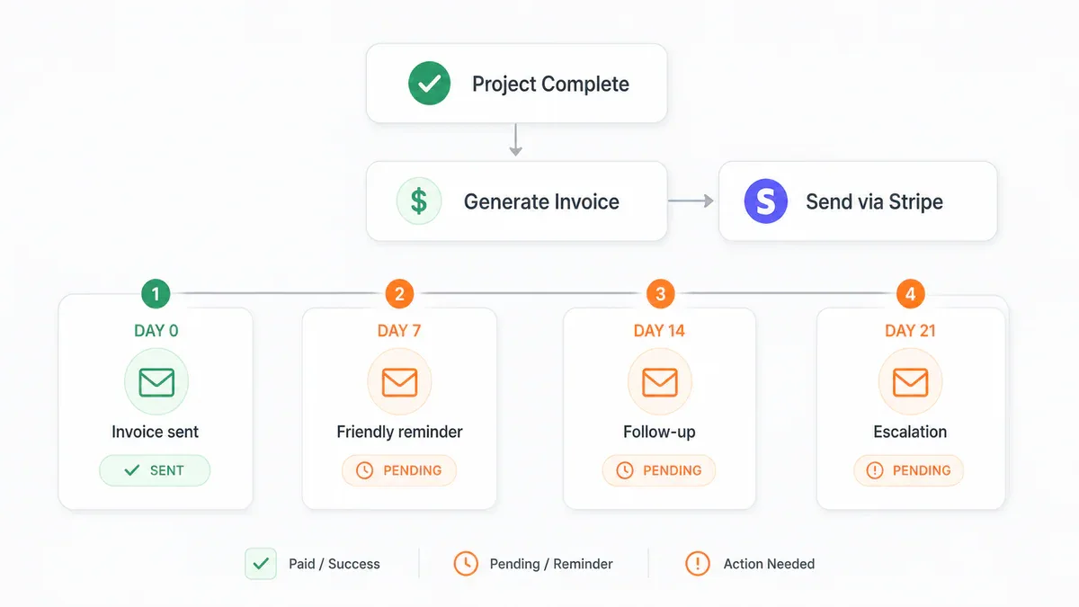 Workflow tự động hóa invoice và nhắc thanh toán
