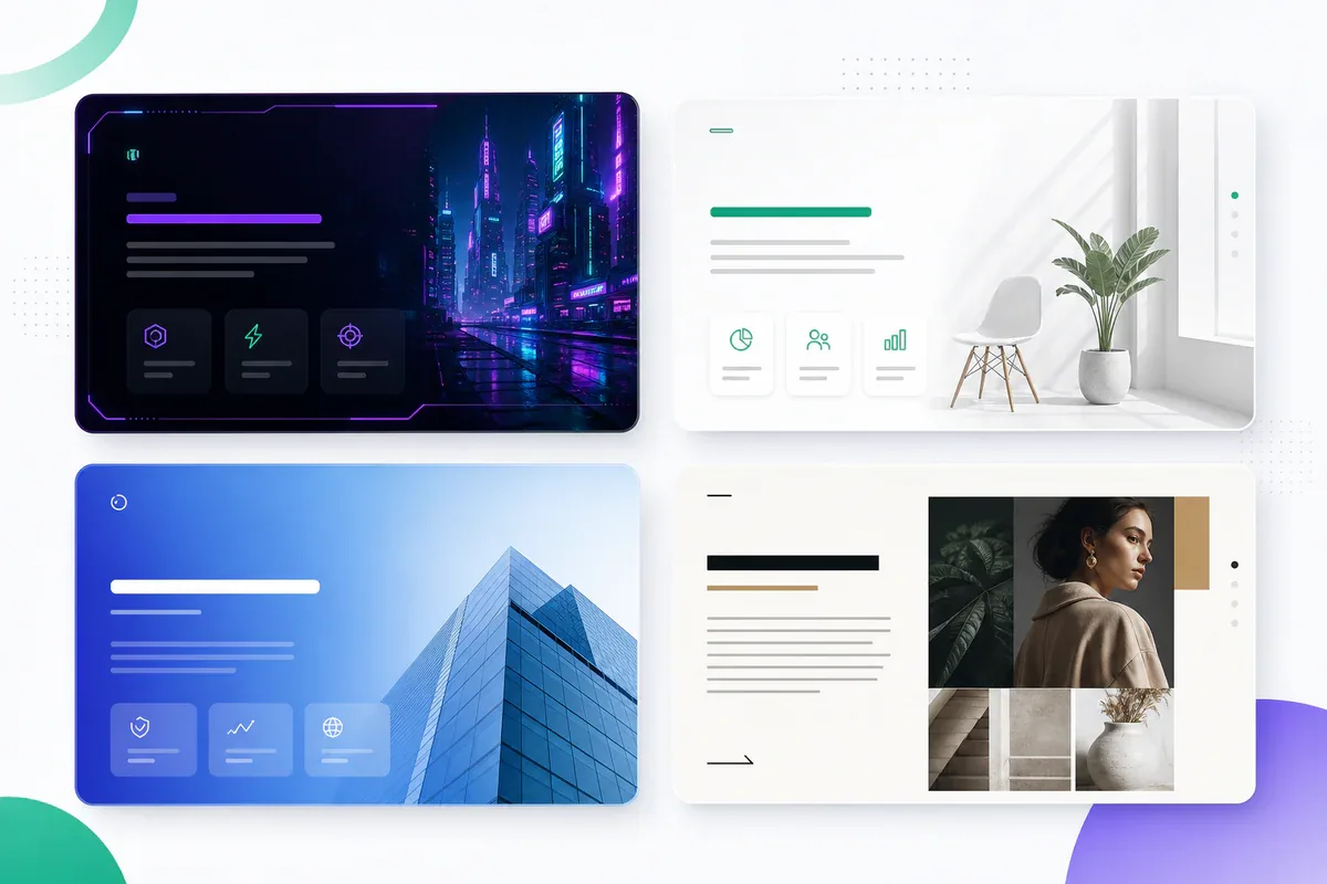 36 themes đa dạng trong html-ppt-skill từ cyberpunk đến editorial trắng tối giản