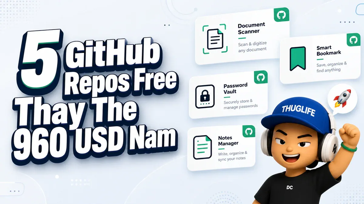 10 GitHub Repos Tiết Kiệm $2,280/Năm - P1: Tài liệu, Bookmark và Bảo ...