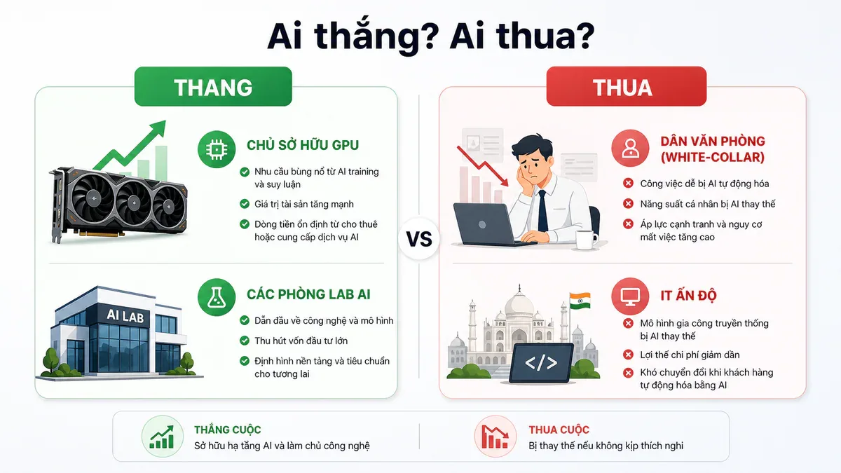 Ai thắng, ai thua trong khủng hoảng trí tuệ toàn cầu