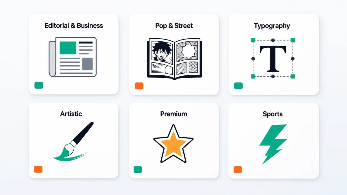 6 nhóm phong cách slide trong awesome-notebookLM-prompts