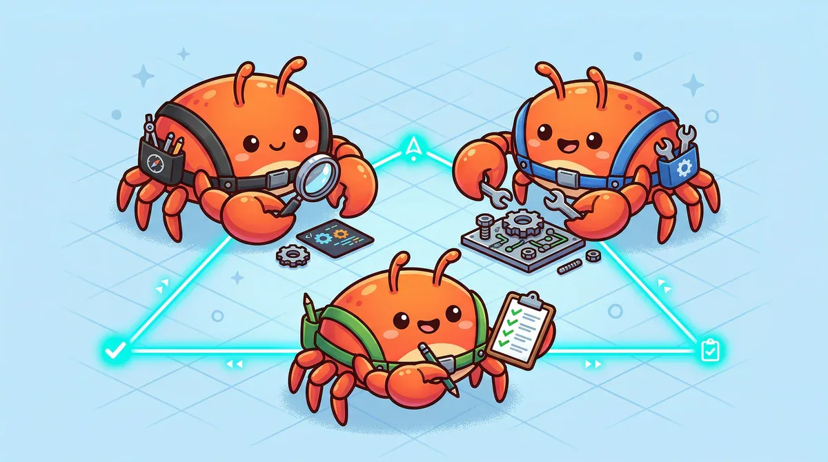 Agent team architecture generated by Harness