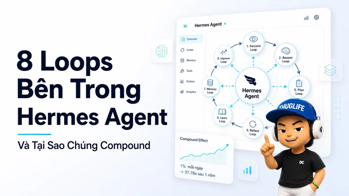 8 Loops Bên Trong Hermes Agent (Và Tại Sao Chúng Compound) - devlog