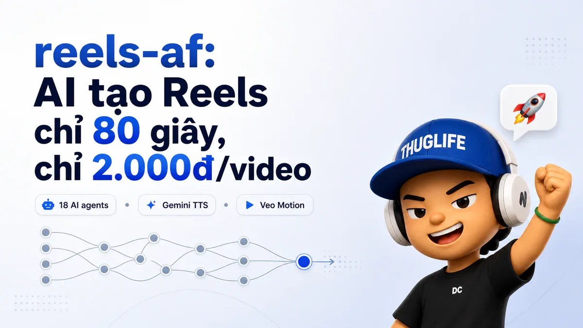 reels-af: AI tạo Reels tự động bằng 18 agents