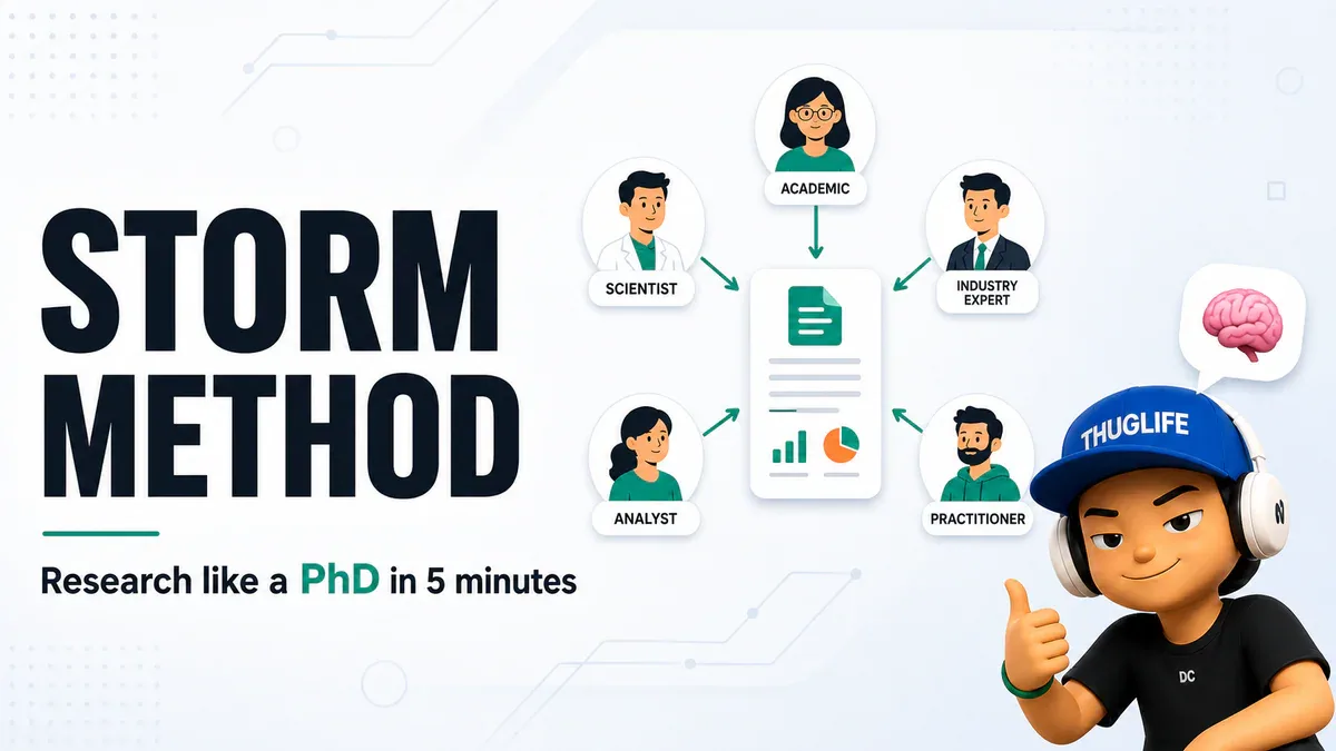 STORM Method - research như PhD trong 5 phut
