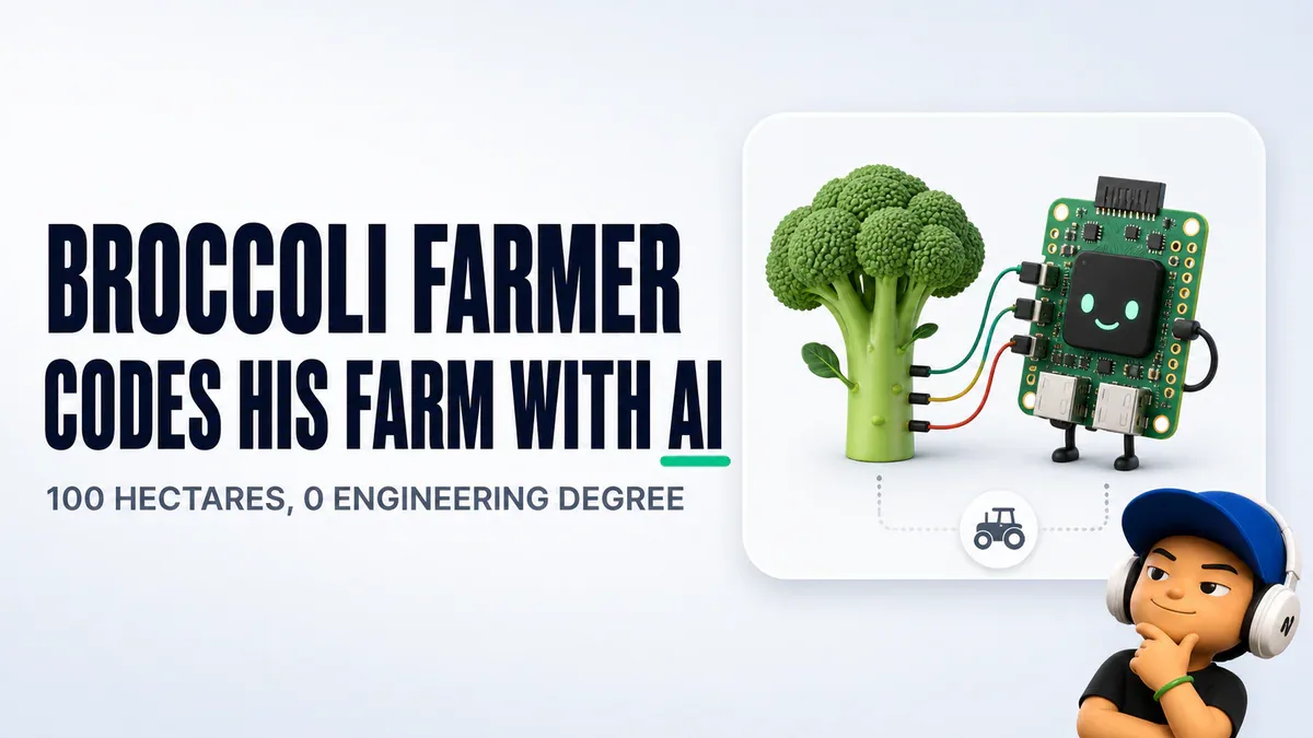Hiroki Tomiyasu - nông dân broccoli Hokkaido code farm bằng AI