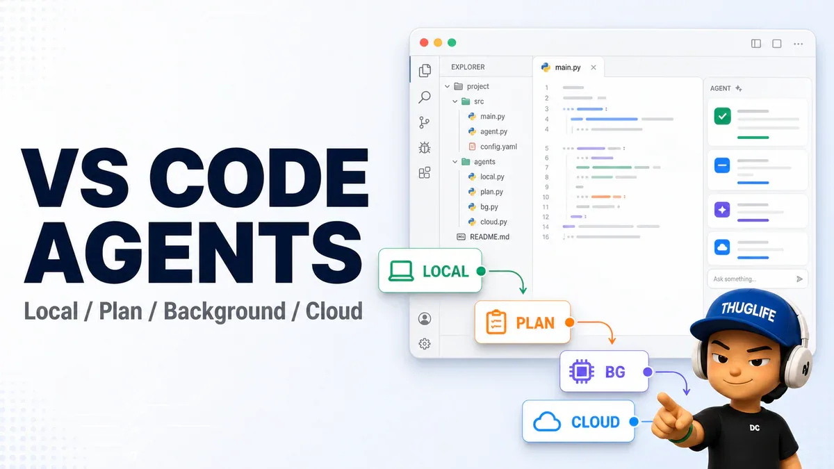 VS Code Agents - bốn loại agent