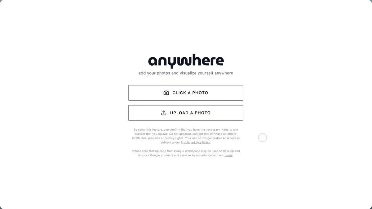 Demo app Anywhere