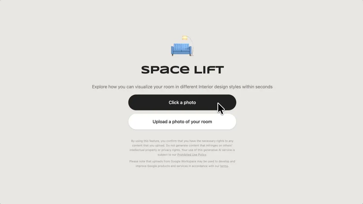 Demo app Space Lift
